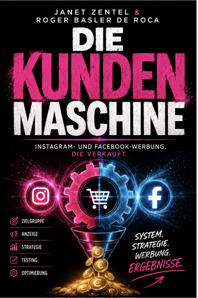 Buchcover: Die Kundenmaschine - Instagram- und Facebook-Werbung, die verkauft